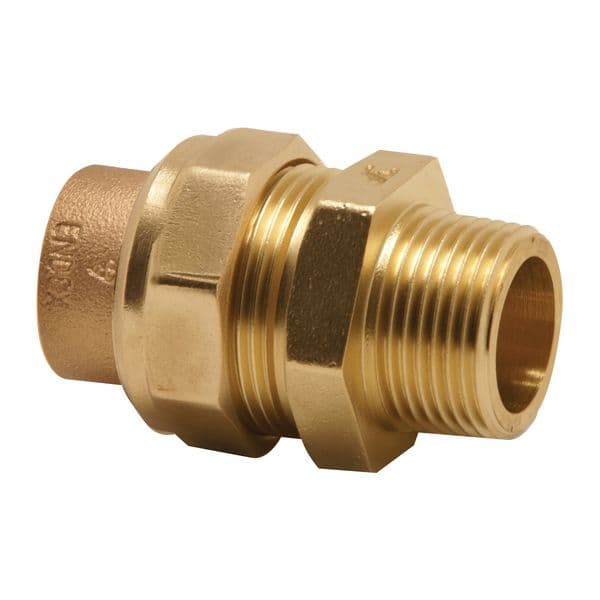Pegler Endex straight male iron connector 15mm x 1/2