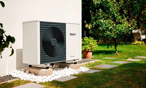 An air source heat pump